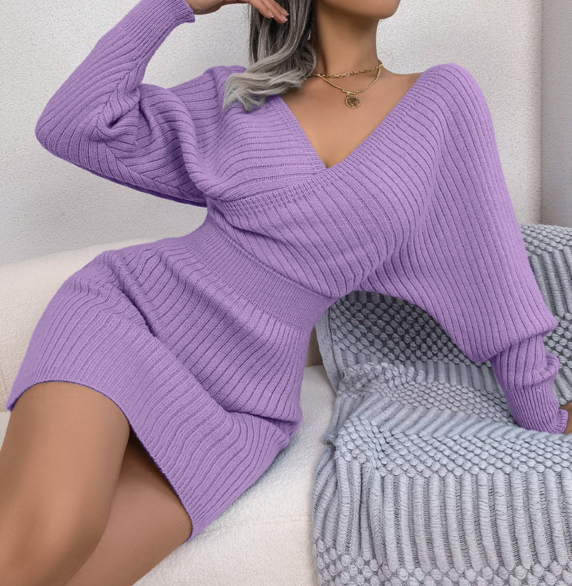 Elisa™️ | Abito Elegante con Scollo a V e Taglio Aderente
